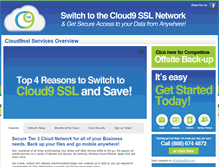 Tablet Screenshot of cloud9ssl.com
